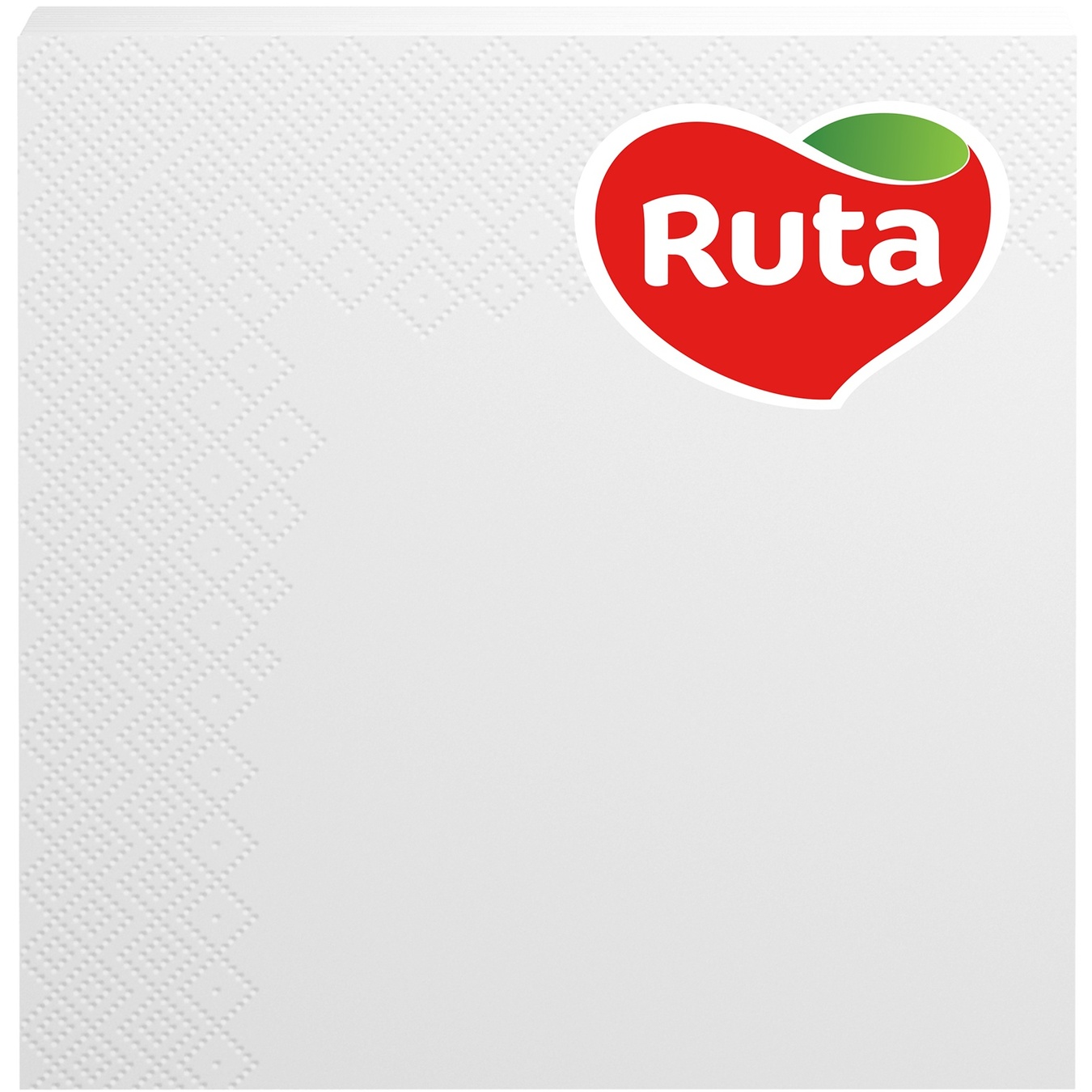 

Салфетки Ruta Колор белые бумажные 3-слойные 33*33см 20шт