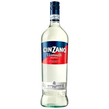 Вермут Cinzano Bianco 15% 1л - купити, ціни на Cупермаркет "Харків" - фото 1