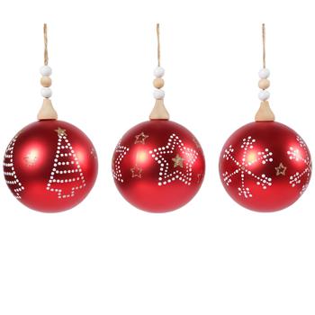 Actuel Christmas Ball with Pattern 7.8cm - buy, prices for Auchan - photo 1