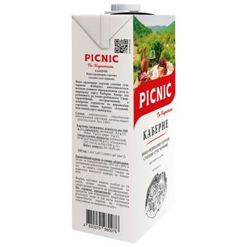 Вино Picnic Каберне По-Карпатски красное сухое 9,5-14% 1л - купить, цены на - фото 3