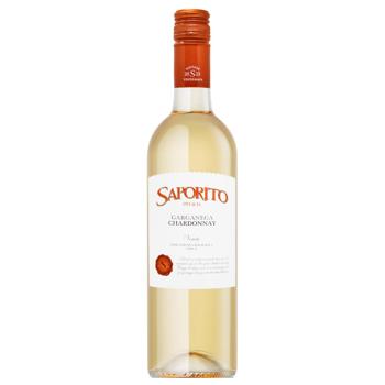 Saporito Garganega-Chardonnay Veneto IGT white semi-dry wine 11.5% 0.75l - buy, prices for NOVUS - photo 1