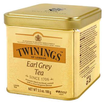 Чай чорний Twinings of London Earl Grey 100г - купити, ціни на КОСМОС - фото 1