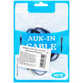 Aux Economic Rhyme Cable 3.5-3.5 1m - buy, prices for Auchan - photo 1