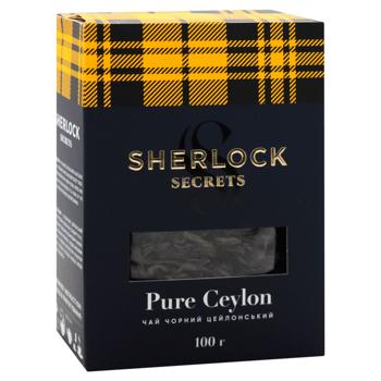 Чай черный Sherlock Secrets Pure Ceylon крупнолистовой 100г - купить, цены на - фото 2