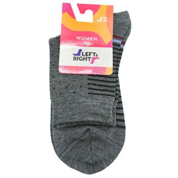 Left&Right 141 Women's Socks s.36-38 043 Dark Grey - buy, prices for Chudo Market - photo 1