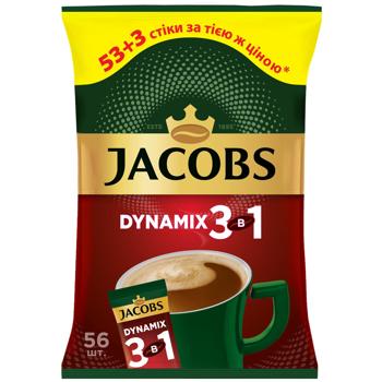 Напій кавовий Jacobs 3в1 Dynamix 12,5г х 56шт - купити, ціни на За Раз - фото 1