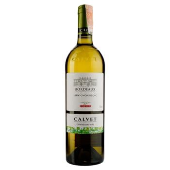 Вино Calvet Sauvignon Blanc Bordeaux біле сухе 12% 0,75л