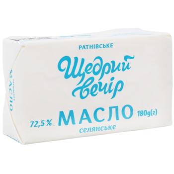 Shchedryy Vechir Selyanske Butter 72.5% 180g - buy, prices for Auchan - photo 3