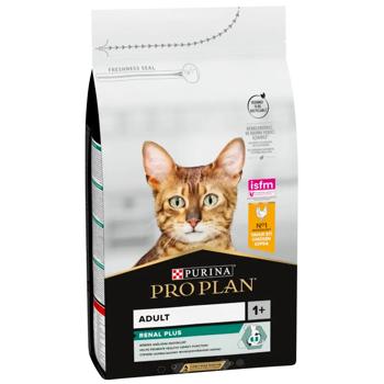 Корм сухий Purina Pro Plan Renal Plus з куркою для дорослих котів 1,5кг - купити, ціни на MasterZoo - фото 1