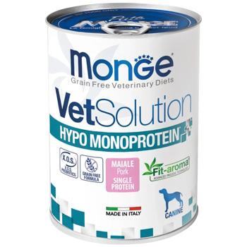 Корм вологий Monge VetSolution Hypo Monoprotein зі свининою для собак всіх порід 400г - купити, ціни на MasterZoo - фото 1
