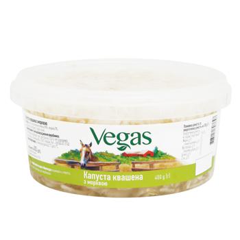 Капуста Vegas квашеная с морковью 400г - купить, цены на Auchan - фото 1