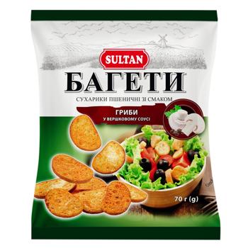 Rusks Sultan wheat mushroom 70g - buy, prices for Ideal - photo 1