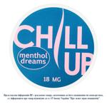 Паучі нікотиновмісні Chill UP Menthol Dreams Безтютюнові 18мг