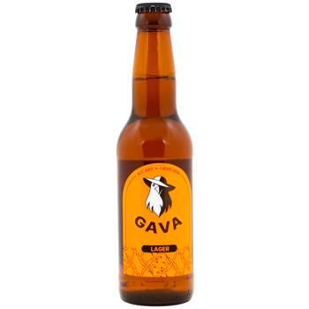 Beer Gava 4.5% 330ml glass bottle Ukraine - buy, prices for WINETIME - photo 1