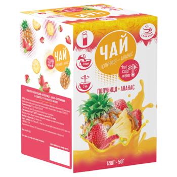 Чай концентрат Смакуйте Клубника-ананас 50г - купить, цены на Эпицентр FOOD - фото 4