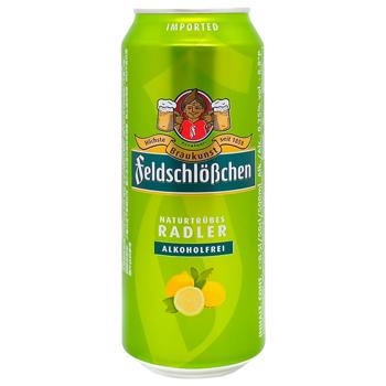 Feldschlosschen Radler With Lemon Taste Beer Can 0% 0.5l - buy, prices for Chudo Market - photo 1