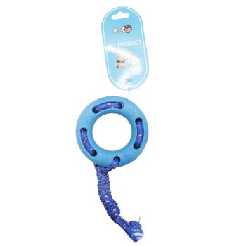 Игрушка для собак Кольцо с веревкой 20,5см - купить, цены на Таврия В - фото 3