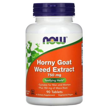 Now Foods Horny Goat Weed with Maca 750/150mg 90 tablets