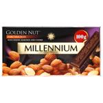 Шоколад чорний Millennium Gold Nut з цілим мигдалем 100г