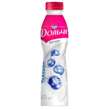 Dolce Bilberry Flavored Yogurt 2.5% 500g - buy, prices for - photo 1
