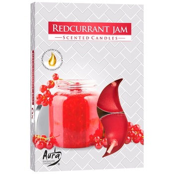 Bispol Red Ribes Candle 6pcs - buy, prices for Auchan - photo 1