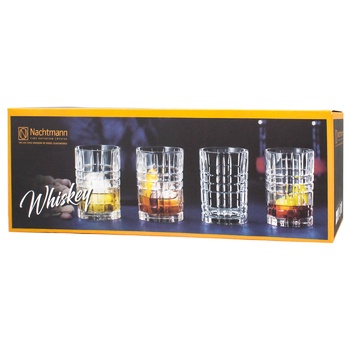 Nachtmann Square Glass for Whiskey 345ml 4pcs