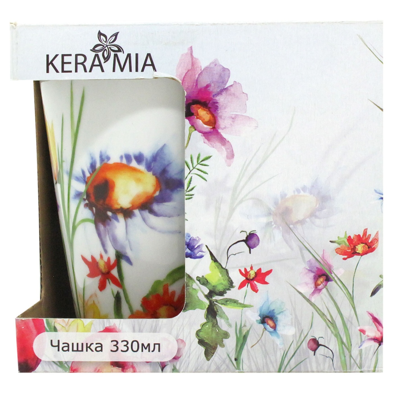 

Чашка Keramia Полевые цветы 330мл