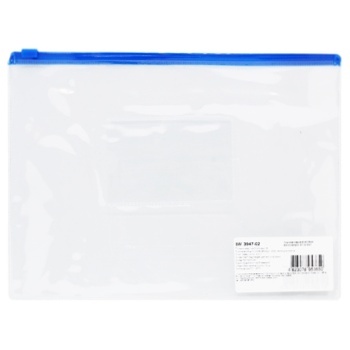 Buromax Folder-envelope A5 zipper blue - buy, prices for MegaMarket - photo 1