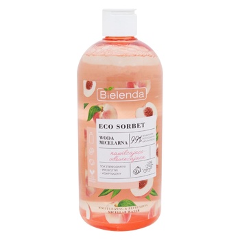 Мицеллярная вода Bielenda Sorbet Peach Увлажняющая и Очищающая 500мл - купить, цены на Auchan - фото 1