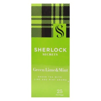 Sherlock Secrets Green Tea with Lime and Mint 1.8g*25pcs - buy, prices for Auchan - photo 2