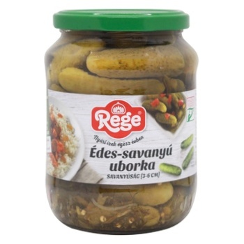 Огурцы Rege (3-6см) 680г - купить, цены на Auchan - фото 1