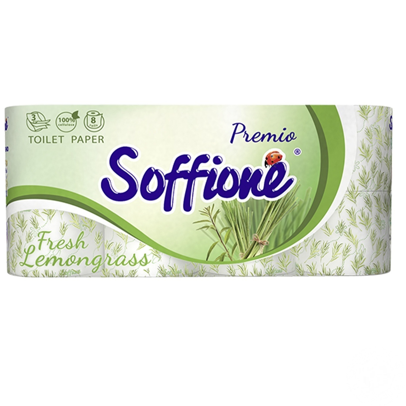 

Бумага туалетная Soffione Fresh Lemongrass 3-слой 8шт