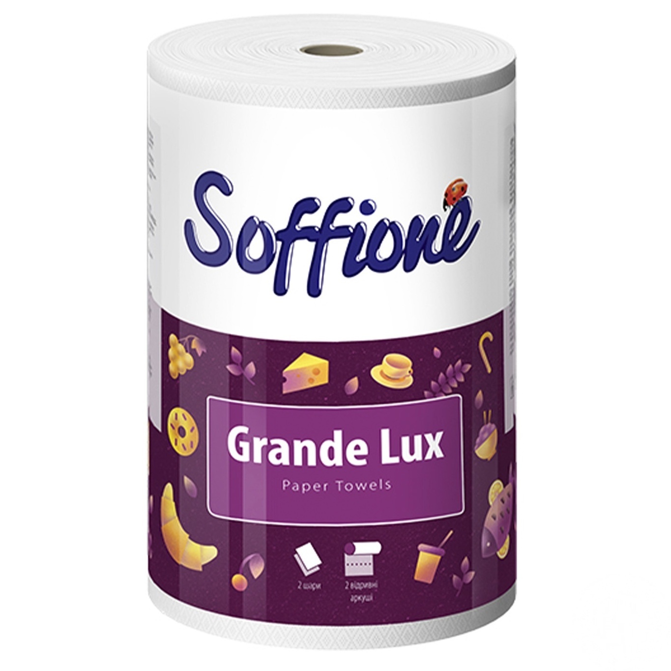 

Полотенце бумажное Soffione GrandeLux 3слоя