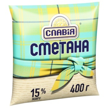 Сметана Славія 15% 400г