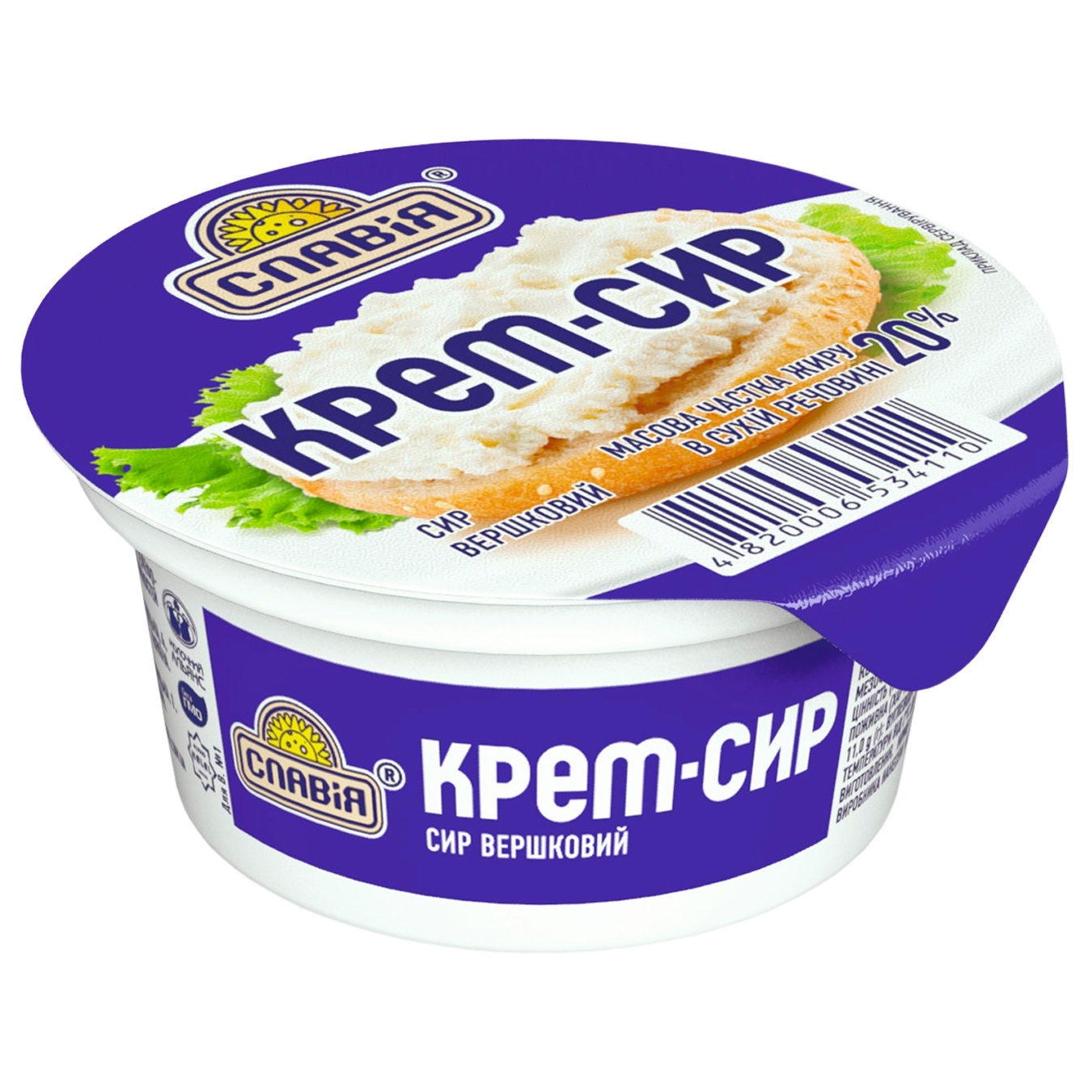 

Крем-сыр Славия сливочный 20% 120г