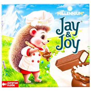 Шоколад молочный Jay&Joy с молочной начинкой 50г