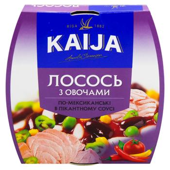 Лосось Kaija с овощами в пикантном соусе 220г - купить, цены на Auchan - фото 2