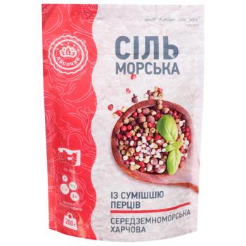 Lasochka Sea Salt with a Mixture of Peppers 200g - buy, prices for COSMOS - photo 1