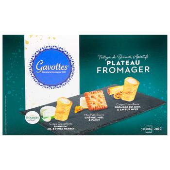 Набор печенья Gavottes Plateau Fromager ассорти 240г - купить, цены на WINETIME - фото 3