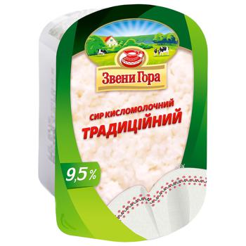 Сир кисломолочний Звени Гора Традиційний 9,5% 230г - купити, ціни на МегаМаркет - фото 1