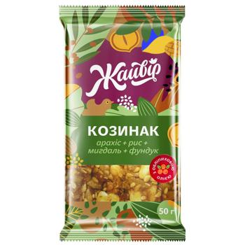 Козинак Жайвір асорті з мигдалем 50г - купити, ціни на NOVUS - фото 1