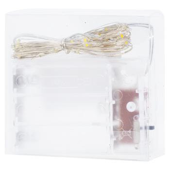 Battery-Powered Color Garland 20 Lamps 2m - buy, prices for - photo 1