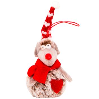 Zelena Plush Mouse Christmas Tree Decoration