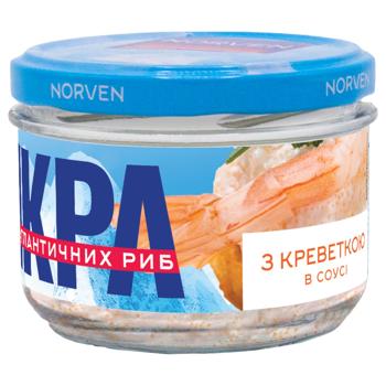 Norven Atlantic Fish Caviar in White Sauce with Shrimp 160g