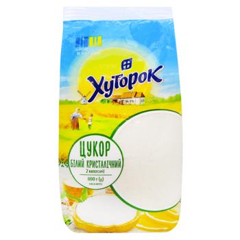 Сахар Хуторок белый кристаллический 800г