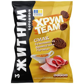 KhrumTeam Rye Ham and French Mustard Flavored Crisps 55g - buy, prices for Grono - photo 1