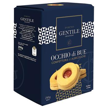 Печиво Gentile Occhio di Bue з абрикосом 250г - купити, ціни на КОСМОС - фото 1