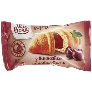 Круассан Viva Bene с вишневым наполнителем 45г - купить, цены на Эпицентр FOOD - фото 1