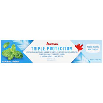 Auchan Toothpaste Triple Protection 75ml - buy, prices for Auchan - photo 2