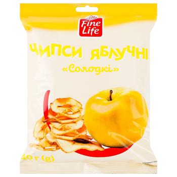 Чипсы яблочные Fine Life сладкие 40г